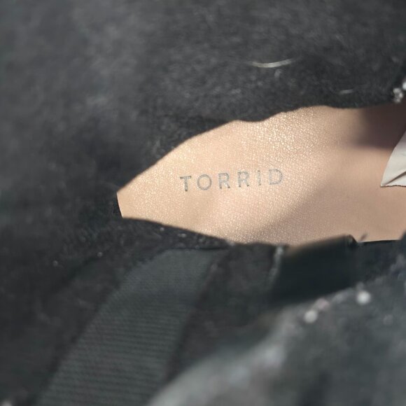 Torrid Moto Boots 9.5 Wide Fit Black Buckle Biker Grunge Western Slouchy Bootie - Picture 13 of 13